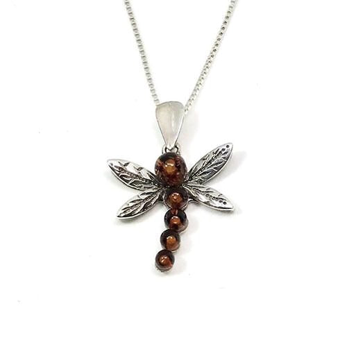 Amber dragonfly store necklace