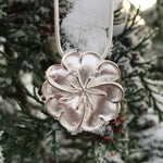 Sterling Silver Frosted Large Flower