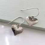 Handmade Sterling Silver Heart Earrings
