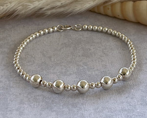 Sterling Silver bead bracelet