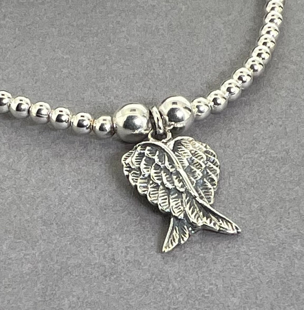 Lorena Silver Angel Wing Stacking Bracelet