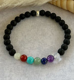 Chakra Semi Precious Stone Bracelet