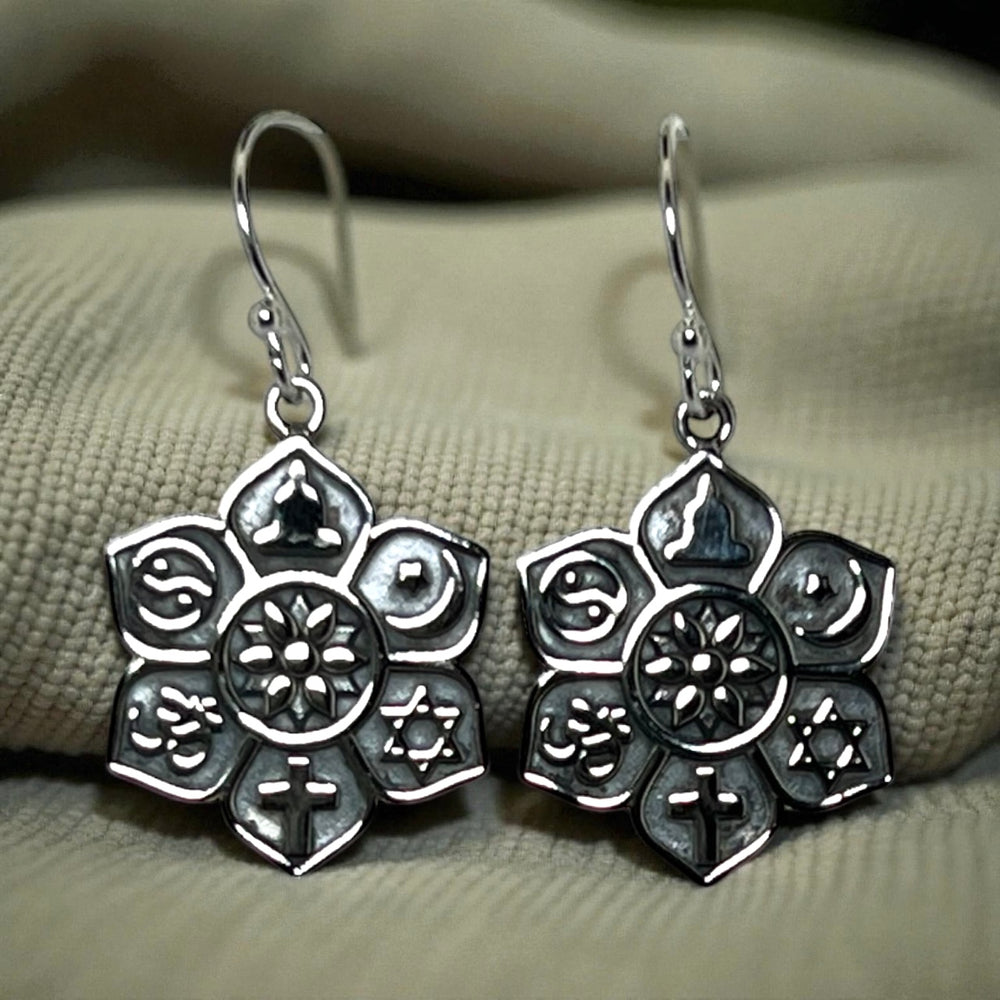 Sterling Silver Chakra Style Earrings