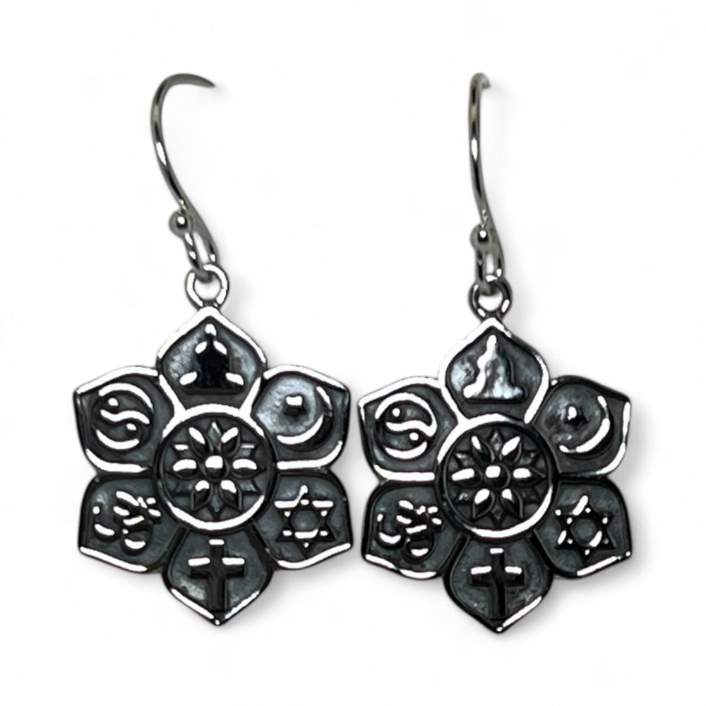 Sterling Silver Chakra Style Earrings