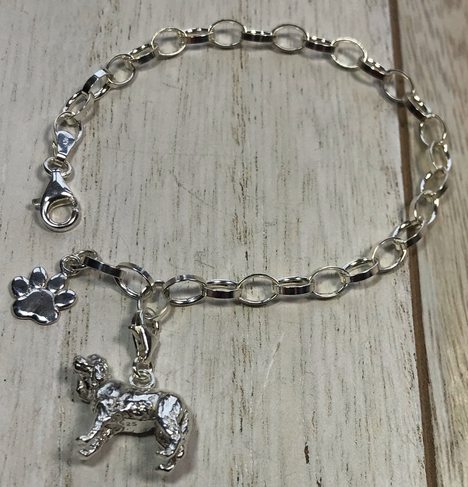 Perro pooch sterling silver complete dog Bracelet by Lorena Silver Jewellery silver dog charm