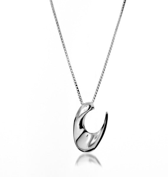 Sterling silver contemporary necklace by Lorena Silver Jewellery Necklaces