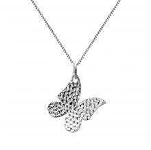 Butterfly necklace in sterling silver by Lorena Silver Jewellery Necklaces