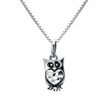 Sterling silver owl necklace by Lorena Silver Jewellery Necklaces