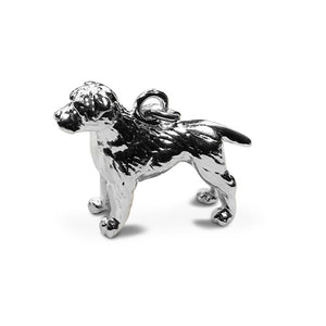 Sterling Silver Border Terrier Clip on Charm