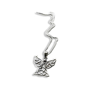 Sterling silver angel necklace