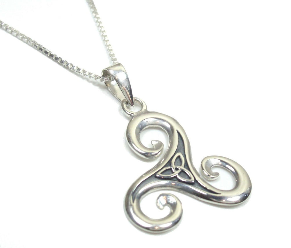 Sterling silver celtic traditional necklace by Lorena Silver Jewellery Necklaces