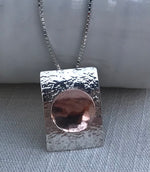 Sterling Silver And Copper Handmade Necklace