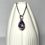 Sterling Silver Amethyst Stone Necklace