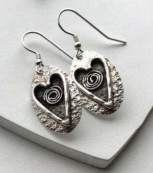 Sterling Silver Handmade Quirky Earrings