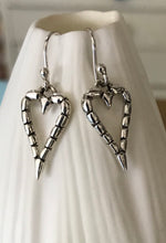 Sterling Silver Heart Drop Earrings