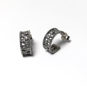 Sterling Silver Antique Style Earrings
