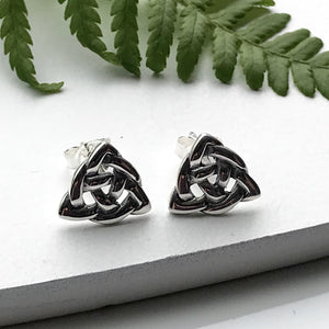 Celtic Design Sterling Silver Stud Earrings