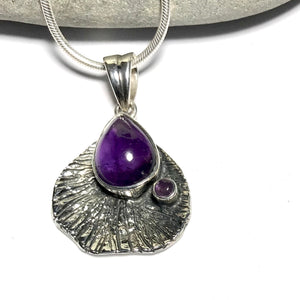 Sterling Silver Amethyst Stone Necklace