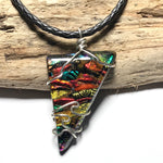 Handmade Dichroic Sterling Silver Necklace