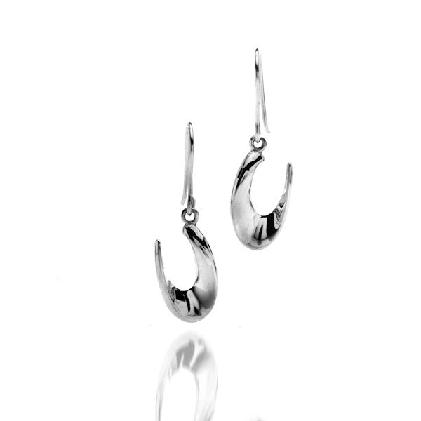 Sterling silver contemporary earrings by Lorena Silver Jewellery Necklaces